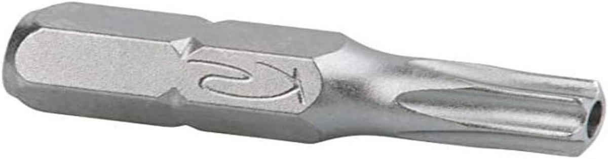 Torx Bit - Veiligheid Torx - Schroeven Vastzetten - Versterkte Uitvoering - 30mm TB30 - Zilverkleurig