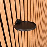 Plateau rond pour panneau mural acoustique -Akupanel - panneaux acoustiques - Panneau acoustique - 1 pièce - Aucun Embouts nécessaire - Espacement de 13 mm entre les lattes - Diamètre 14 cm