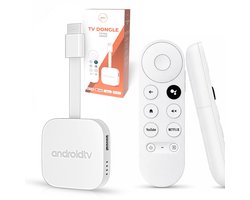 Neotex® TV Dongle 4K – Android TV Stick met Android 14 – 2GB RAM / 16GB Opslag – Chromecast & IPTV - Dual-Band WiFi 2.4G & 5G – Smart TV Dongle – Streaming Stick voor Netflix, YouTube & Apps – Compacte HDMI TV Stick