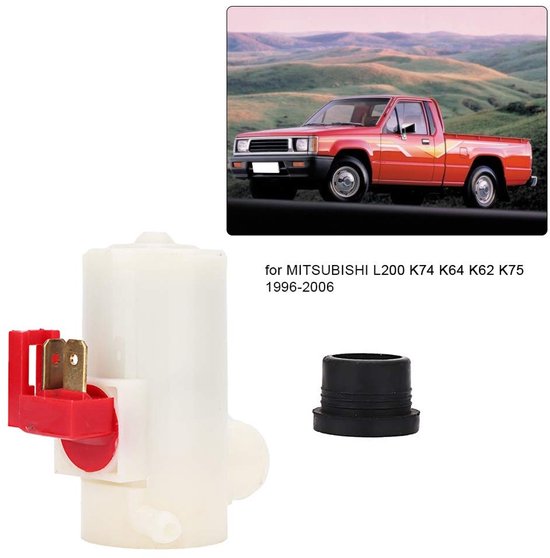 Windshield Washer Pump voor Mitsubishi L200 K74 K64 K62 1996-2006 - Vervangende Pomp MBITZ007302 van Merkloos — afbeelding 2
