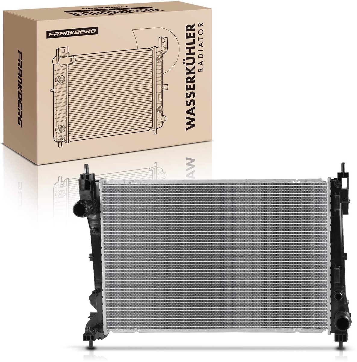 Frankberg 1x radiator waterkoeler motorkoeler voor Fiat