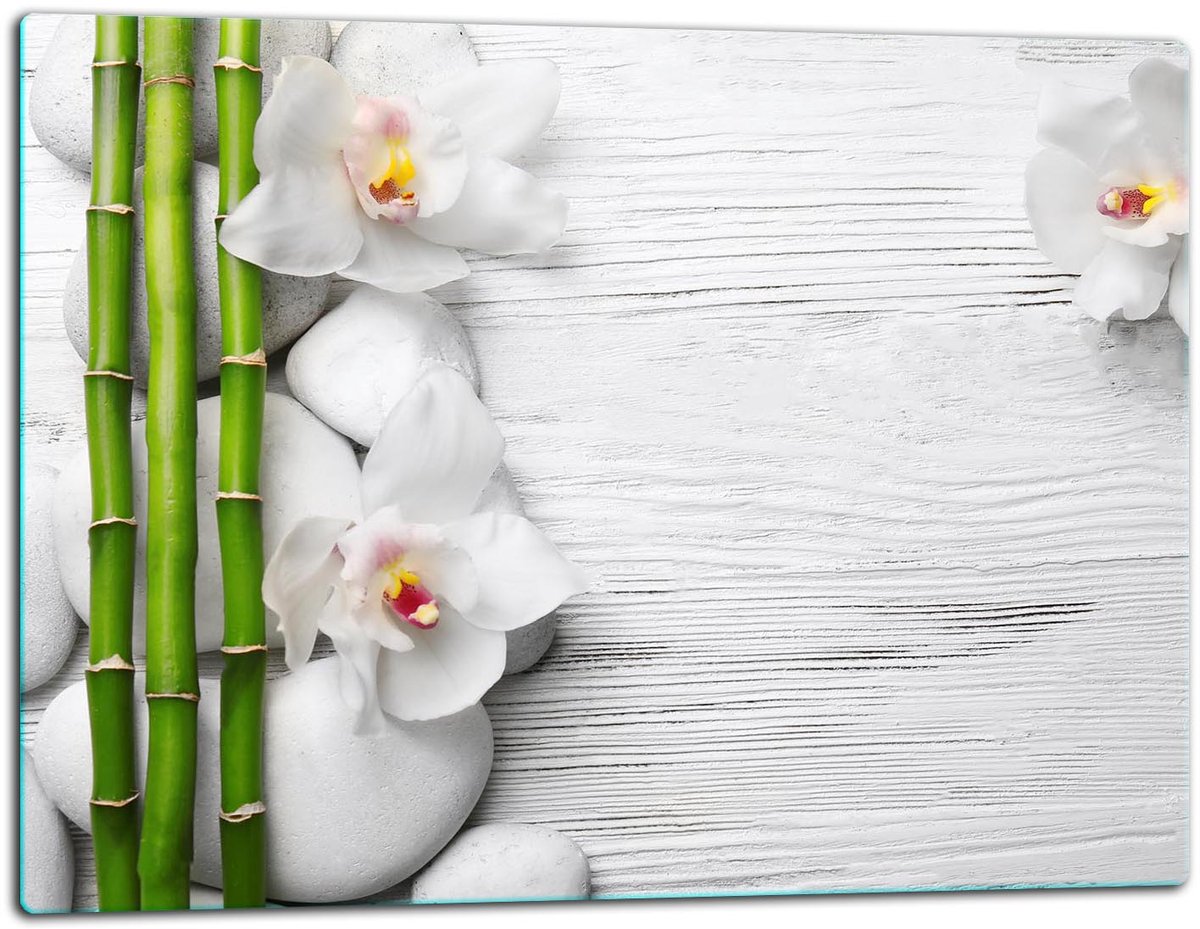 TMK ArtDeko - Snijplank - 52x40cm - Glas - Bloemen