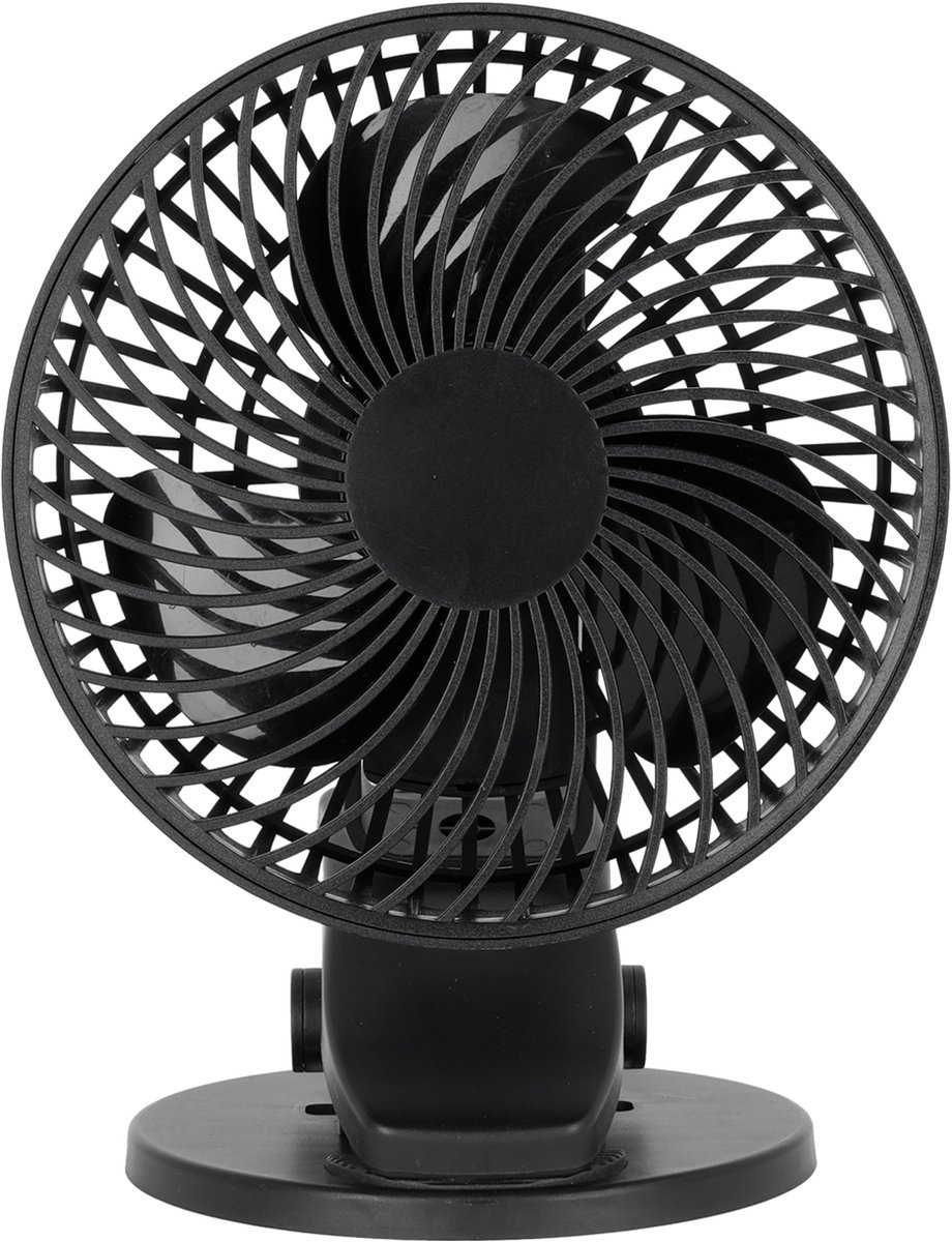 Kobi Windstar VIENTO CLIP - Tafelventilator - Zwart - 6W - USB-C