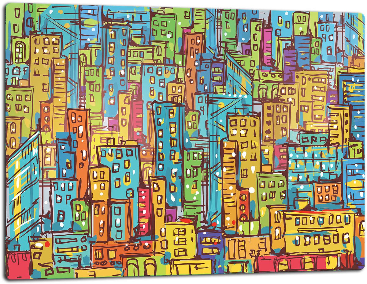 TMK ArtDeko - Snijplank - 52x40 cm - Stadsontwerp - Veilig en Duurzaam