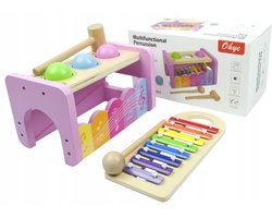LandToys - Sensorische Speelgoed Xylofoonset - Houten - Roze - Kinderen
