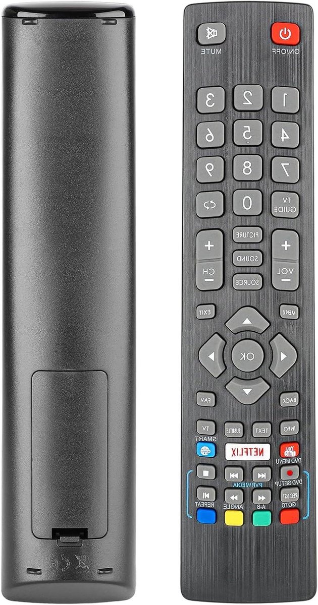 Afstandsbediening - Controller TV - TV Bediening - Geen Programmering Nodig - 10 Meter - Zwart