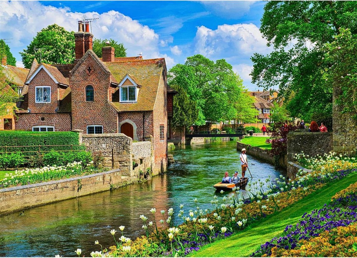 Puzzel 1000 stukjes - Legpuzzel Volwassenen - Ontspannende Vrije Tijd - Westgate Gardens Motief - 70 x 50 cm - Kleurrijk