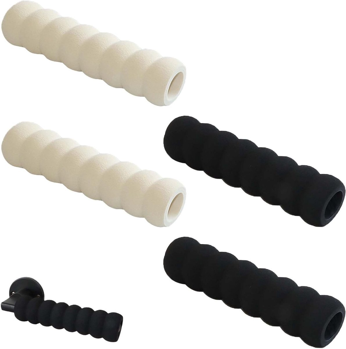 Set van 4 Deurstoppers - Beschermende Covers van 13,5 cm - Elastisch - Geluiddempend - Antistatisch - Ideaal voor Thuis en Kantoor