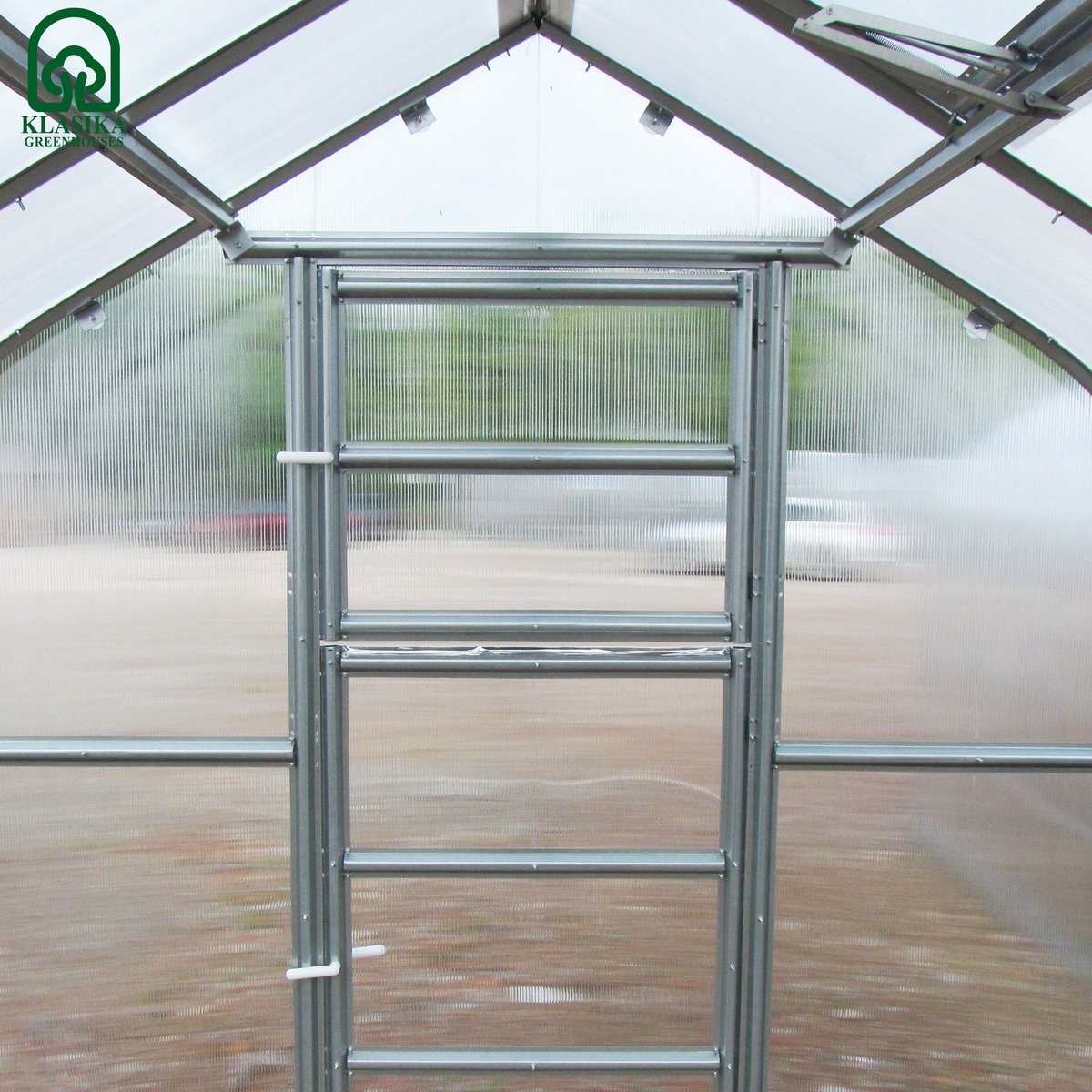 Tuinkas KLASIKA Standard EXTRA - Serre - Polycarbonaat - 2,5m x 6m - Automatische Dakramen - Duurzaam