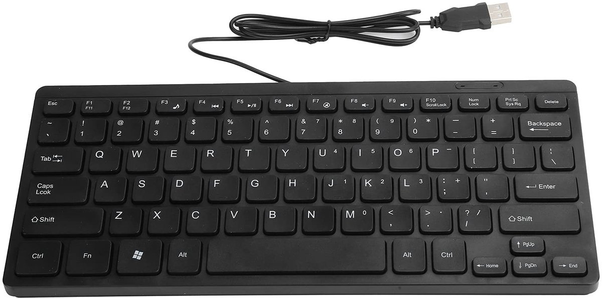 Vt products - Mini Toetsenbord - USB Bedraad - Waterdicht - Draagbare Laptop Accessoires - Multimedia Kaypad - Geschikt voor Laptop en Desktop - K1000