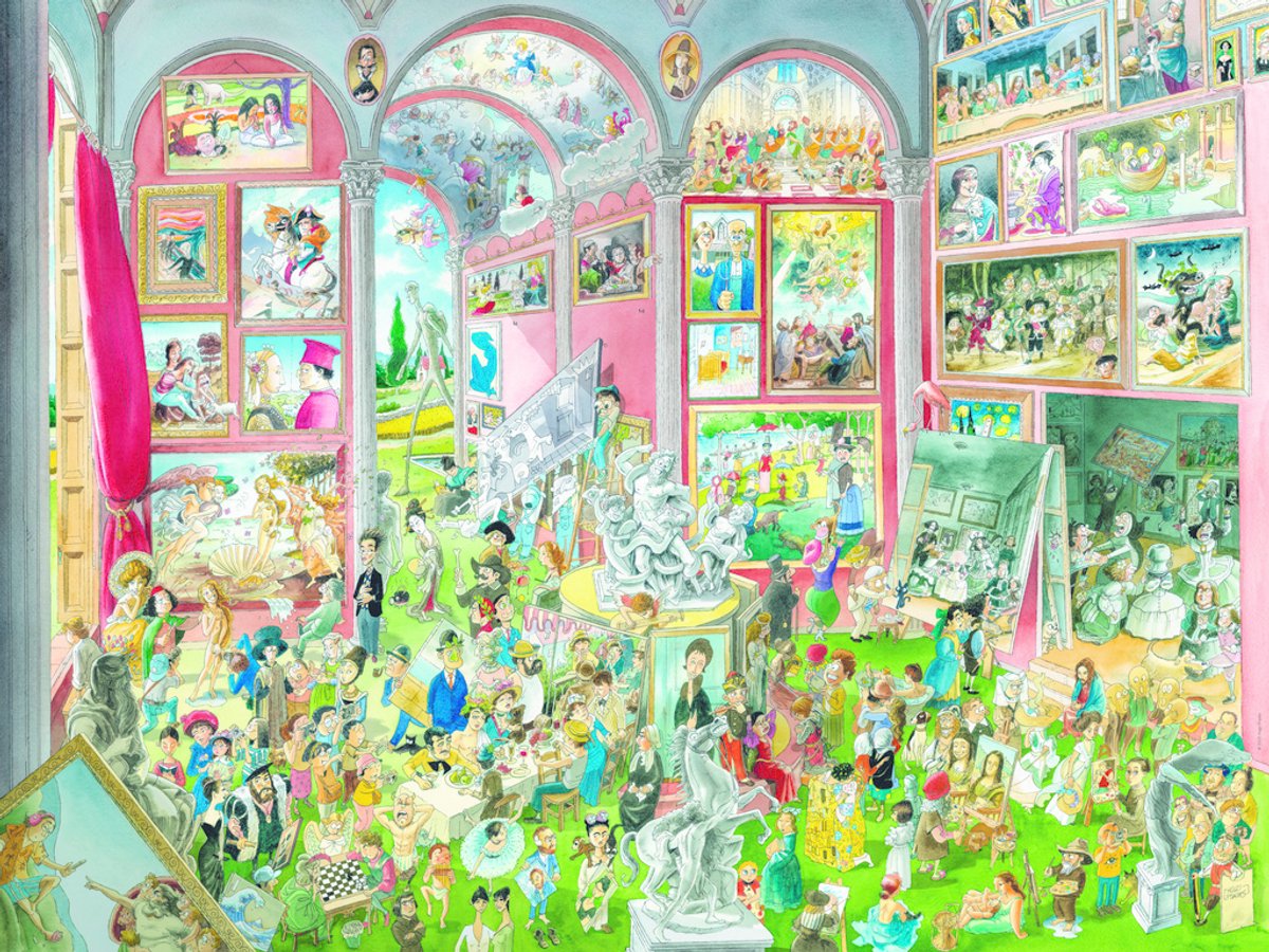 Heye puzzel Masterpieces 1500 stukjes cartoon puzzel 80x60 cm.
