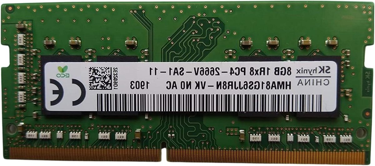 Geheugenmodule - RAM-geheugen DDR4 - Laptop Upgrade - Niet ECC - 8GB - Zwart
