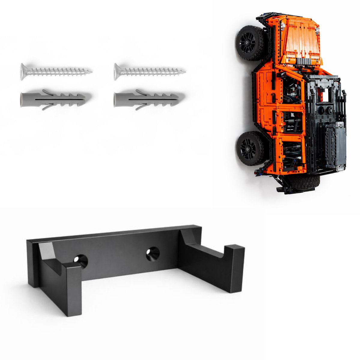 YUOM. Muurbeugel geschikt voor LEGO Technic 42177 Mercedes-Benz G 500 – Incl. Schroeven & Pluggen