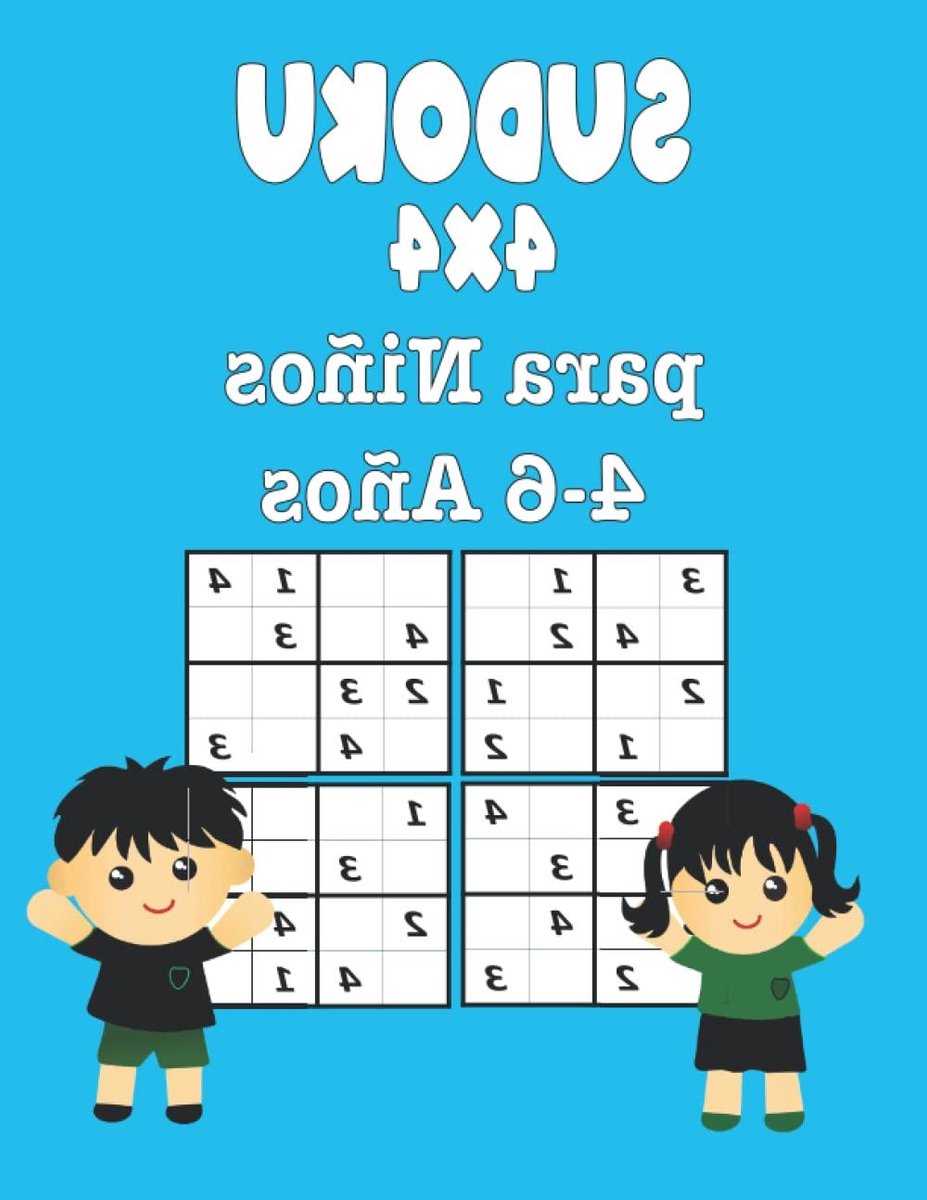 Sudoku Boek - Logica Puzzels - Kinderen Leren - 4x4 Raster - 8.5 x 11 Inch - Niet gespecificeerd