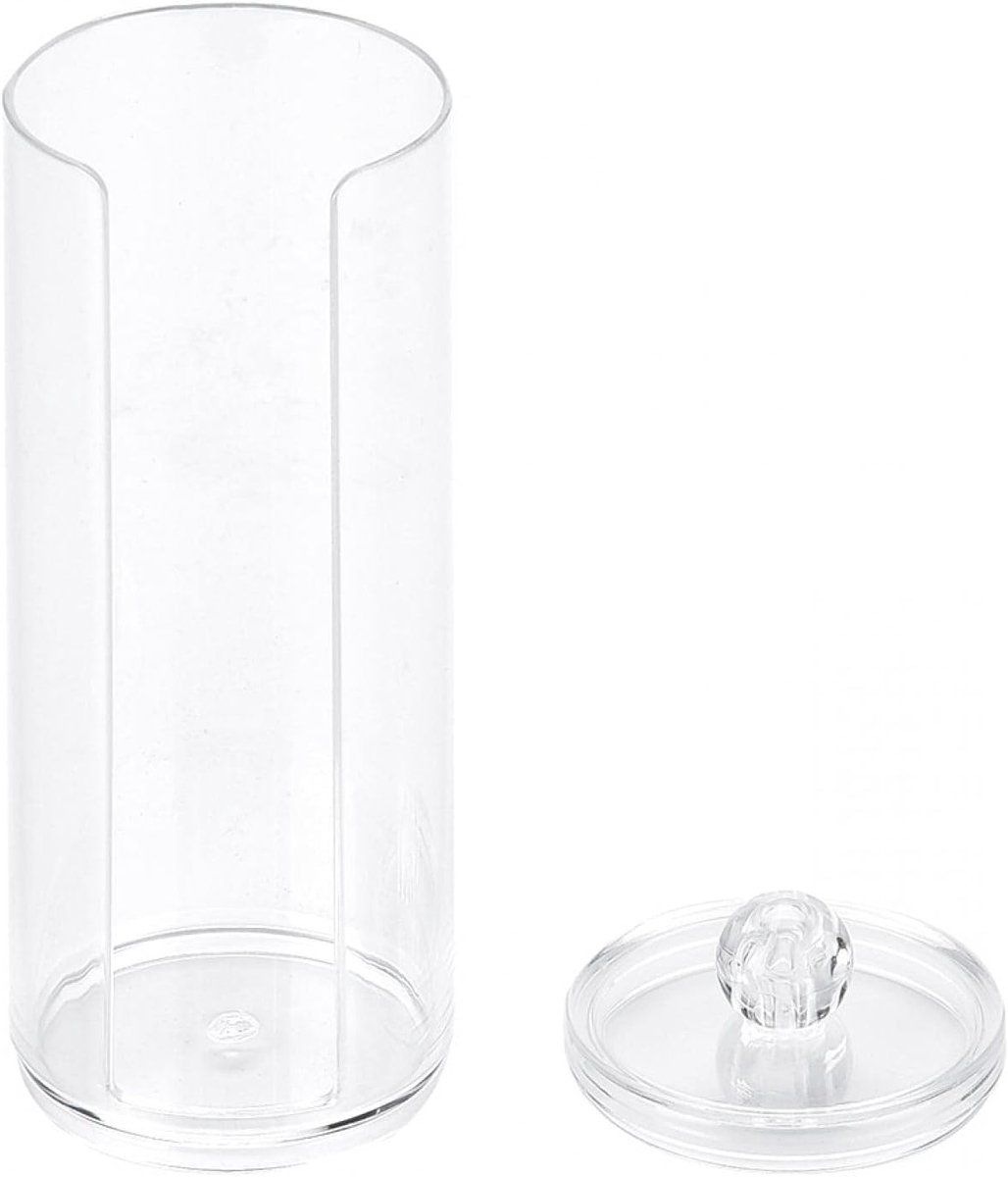 Ronde Houder voor Cosmeticapads van Transparant Acryl, Makeup Organizer voor Efficiënte Opslag en Dispenser van Wattenpads
