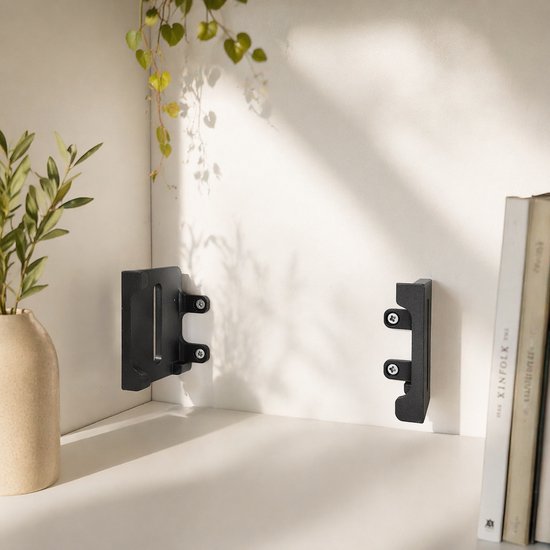Sonos Port muurbeugel / wall mount bracket - stevige wandhouder voor Sonos Port - ruimtebesparende audio oplossing - strak design - eenvoudige montage - zwart van Merkloos — afbeelding 3