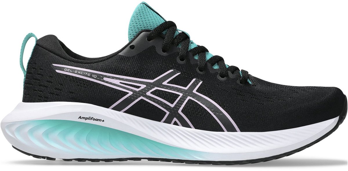ASICS Gel-Excite 10 - Hardloopschoenen - Maat 40.5 - Zwart Blauw - Gel-Excite - Hardlopen - Dames Hardloopschoenen
