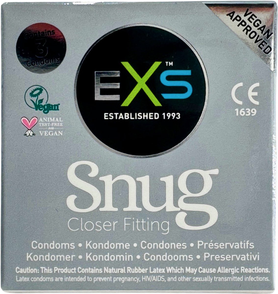 EXS Snug Fit 3 condooms