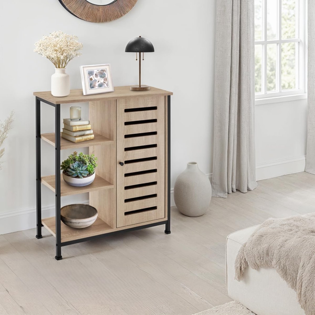 Dressoir Kast Industrieel met 3 - 71x32x82 cm - Medahomestore