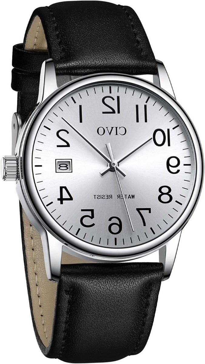 Heren Horloge - Klassiek Horloge - Dagelijks Gebruik - Hoge Hardheid Glas - 37 mm Kastdiameter - Zwart