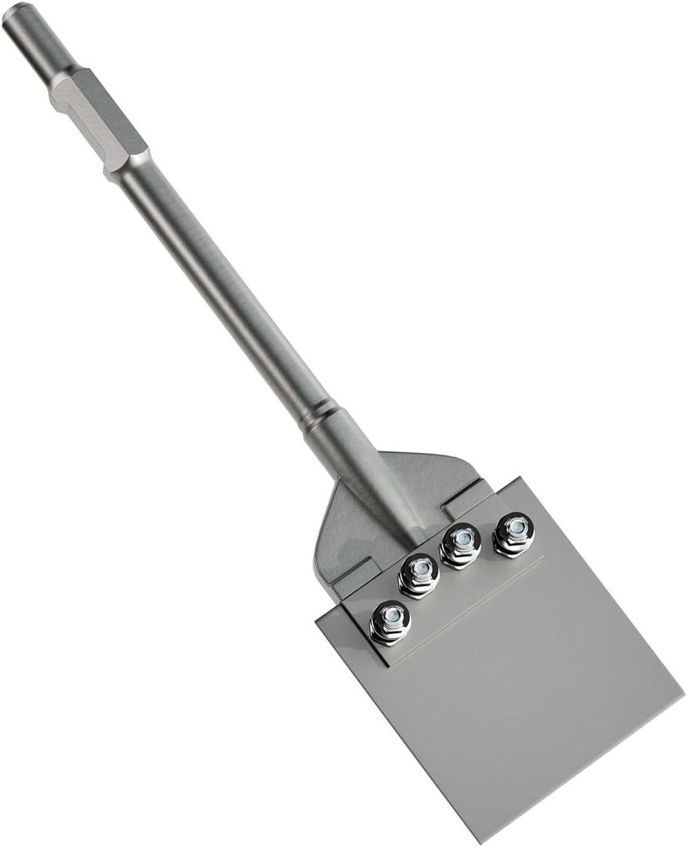 Vloerschraper Beitels - Betonbeitel Tegelverwijderaar - Vloeren Verwijderen - Gelegeerd Staal - 152 cm Breed - Zilver