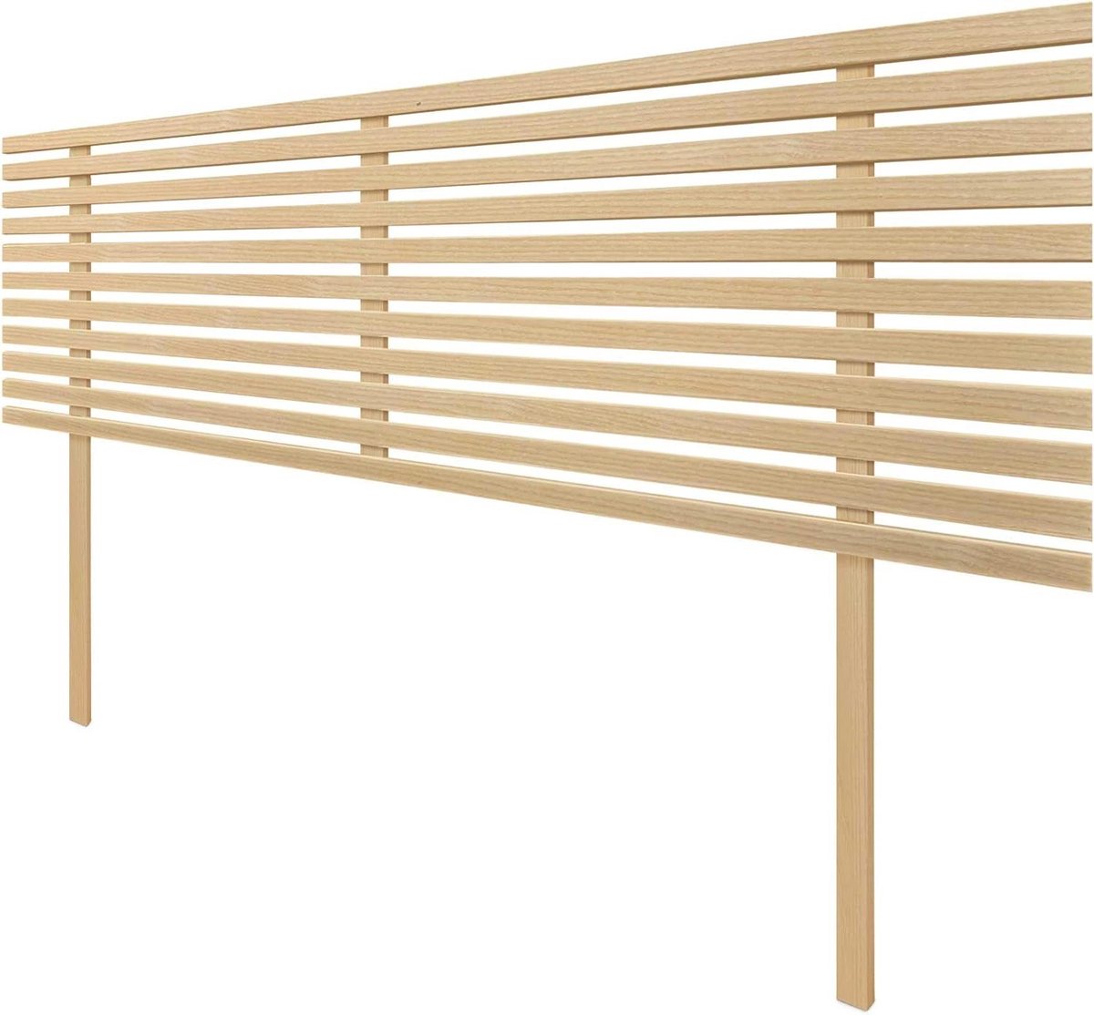 Hoofdbord Hout - Bedkopstuk MDF - Slaapkamer Decoratie - Gerecycled Materiaal - 135cm - Natuurlijk Hout
