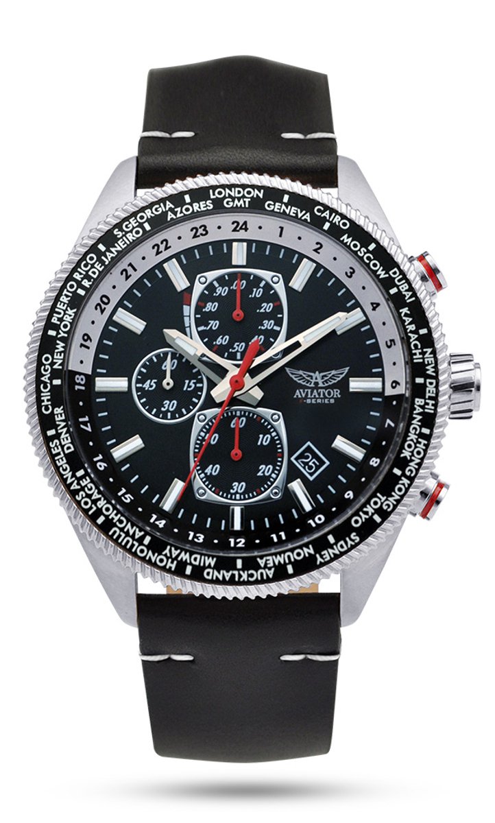 Aviator F-Series Zilveren Adelaar Chronograaf