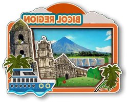 Koelkast Magneet - Koelkast Sticker - Keuken Decoreren - Levendige 3D Scène - 3 inch - Bicol Regio
