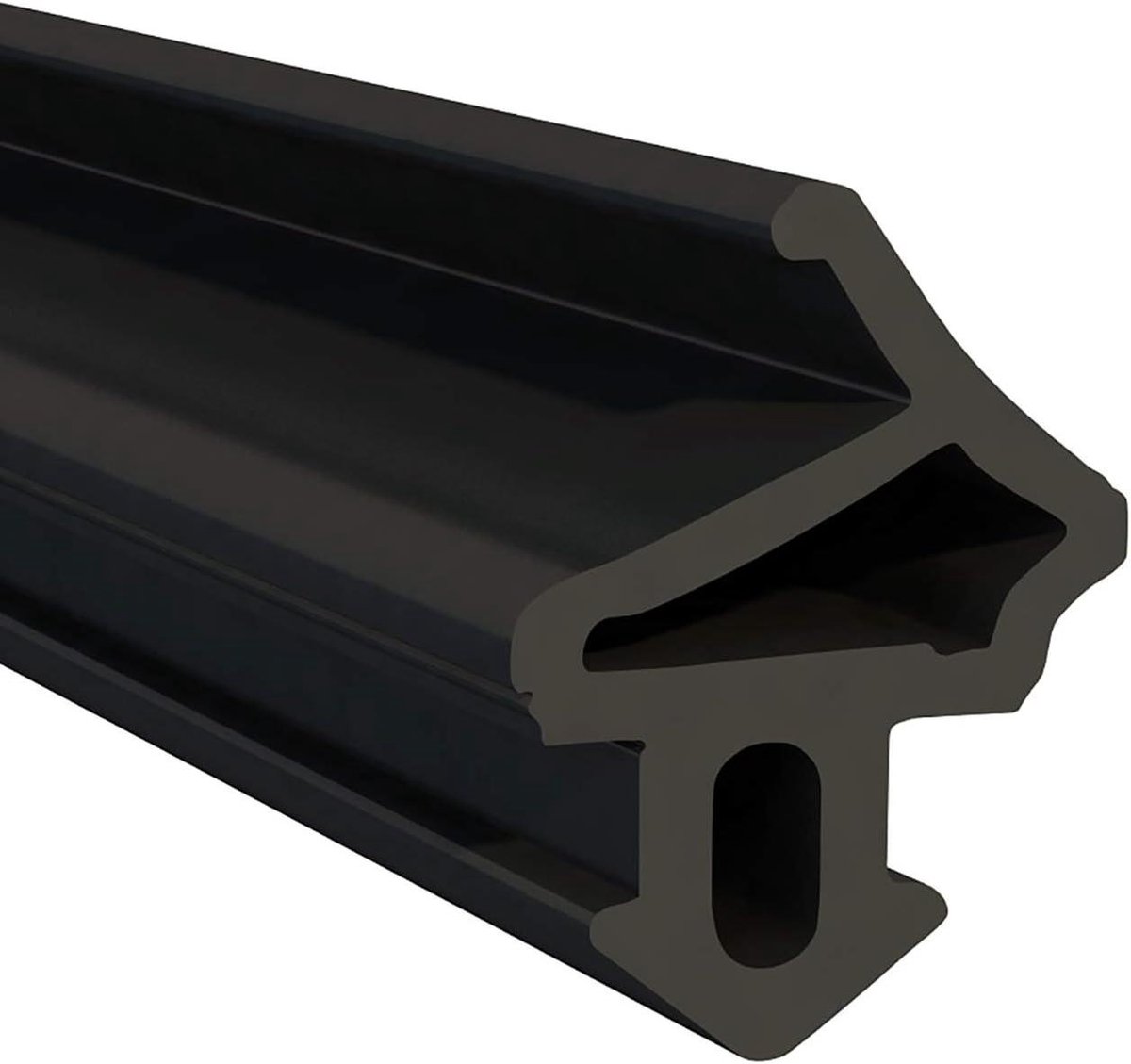 Raamafdichting Rubber - Tochtstrip Deur - Tocht Weren - Gesloten Celstructuur - 20 meter - Zwart