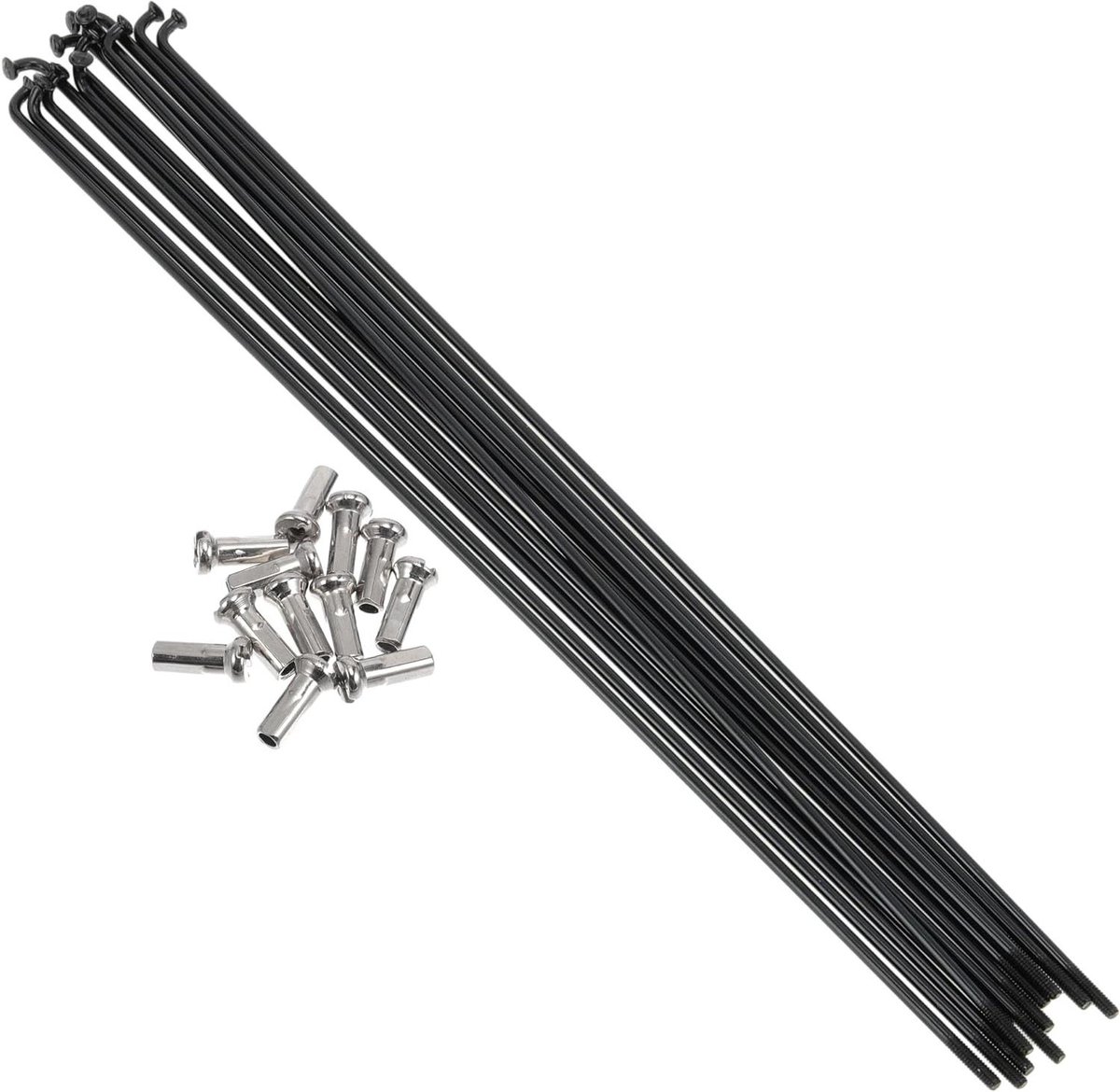 Fiets Spaken - Wiel Spaken - Fiets Wiel Herstellen - 304 Roestvrij Staal - 216 mm - Zwart
