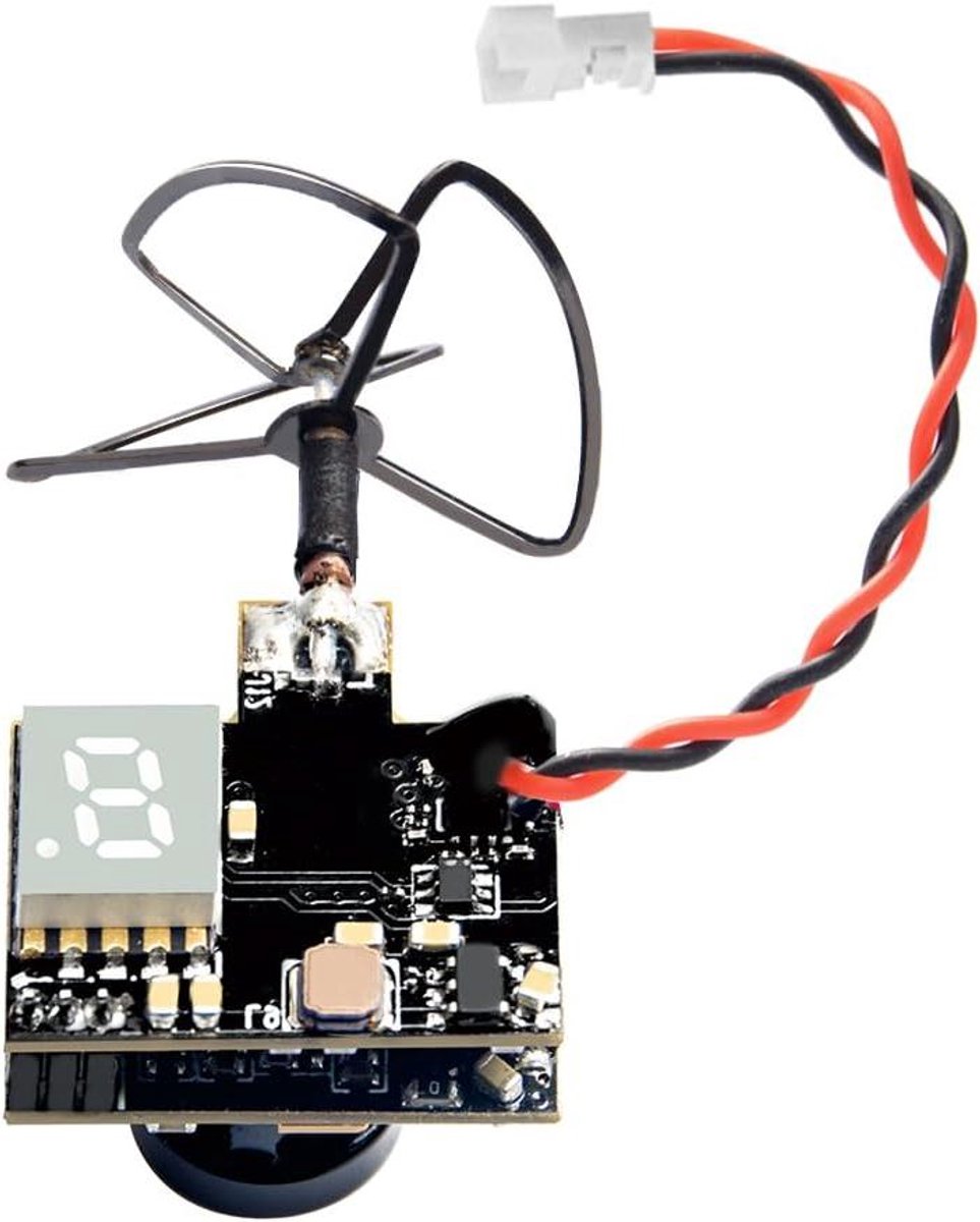 FPV Camera Zender - Micro Camera Drone - Vliegen met drones - Instelbaar zendvermogen - 5g - Zwart
