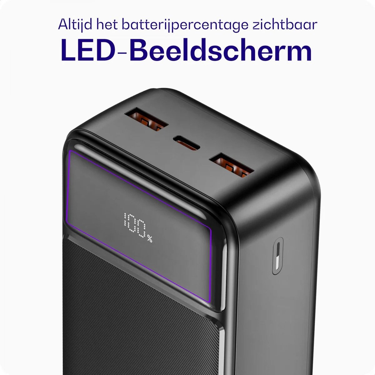 Buddi Boost - 30.000 mAh Powerbank - Reisformaat - LED Display - USB-A - USB-C Snelladen - Noodpakket - Universele Draagbare Oplader voor o.a. Telefoon & Tablet - Zwart – foto 6