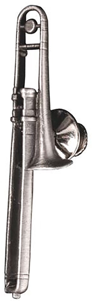 Music Gifts - Broche in half-reliëf - Trombone - Tin