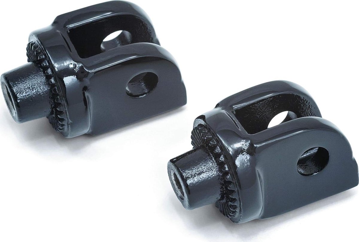 Voetsteun Adapters - Motor Adapters - Motor Comfort - Splined Ontwerp - 10 cm - Glans Zwart