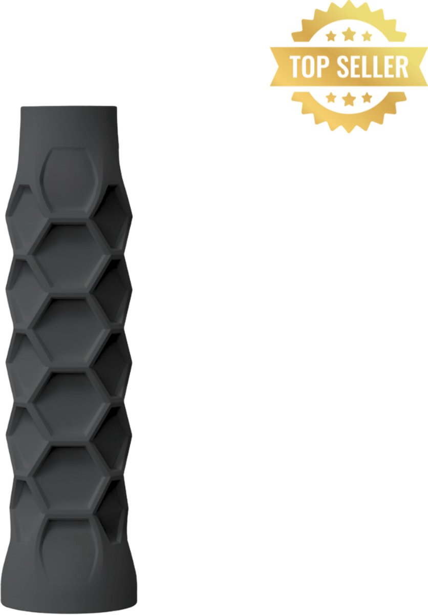 Chipa - Hesacore Padel grip - Black - Hexacore - Overgrip - Griptape - Antislip - Racketaccesoires - Extreme grip & Duurzaam