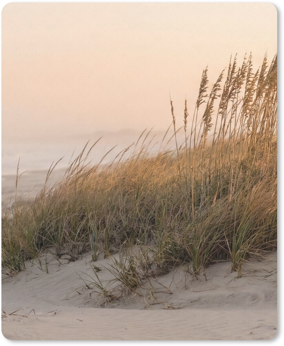 Muismat 12x16 cm - Mousepad Duinlandschap - Zonsondergang - Strand - Muismatten