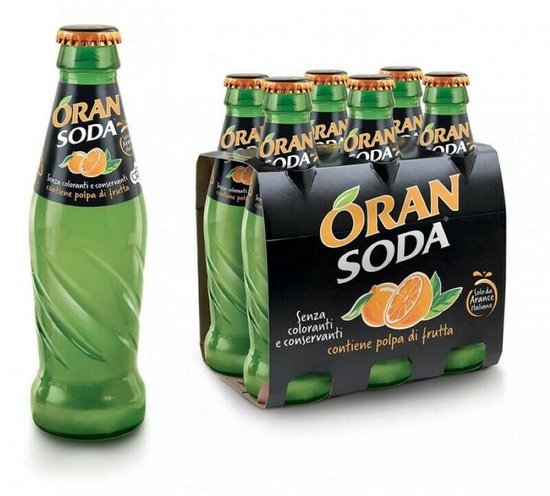 OranSoda L'Originale 20cl flesjes - Lemon Soda - Frisdrank - Tray 24 stuks x 20cl