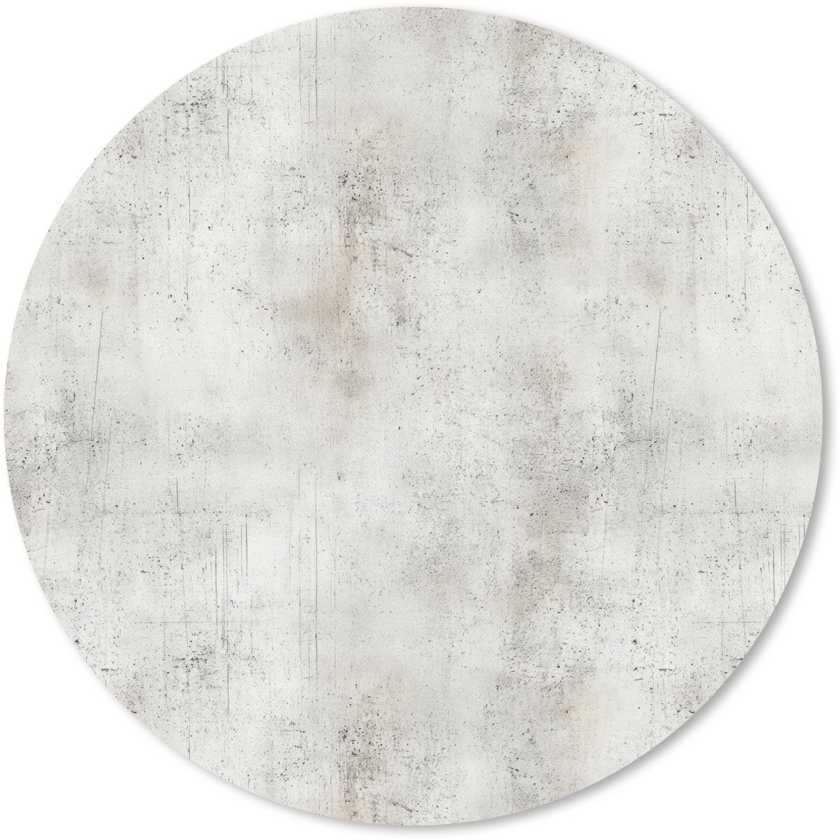 Muismat rond 20x20 cm - Mousepad Grijs - Beton print - Verweerd - Ronde muismatten