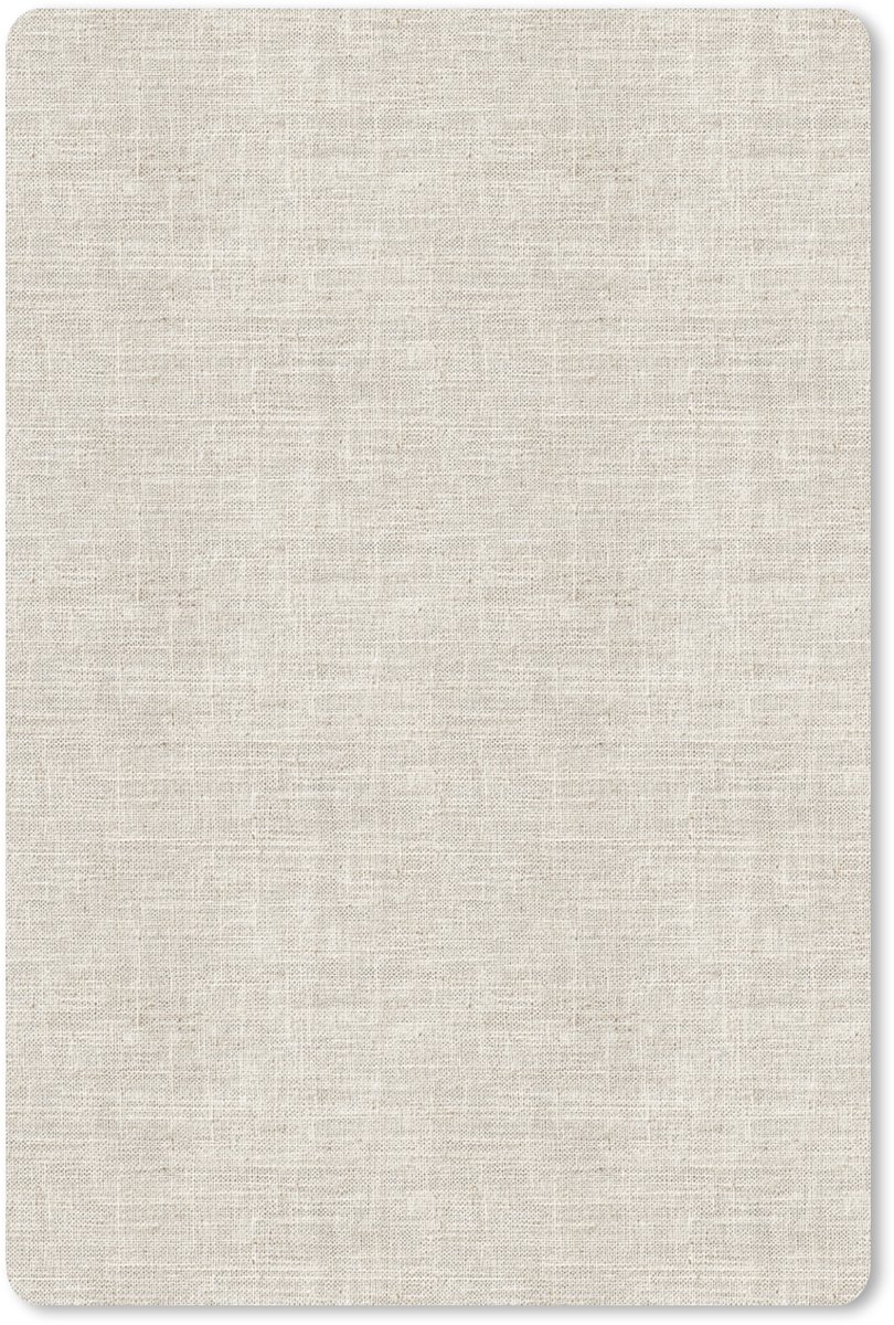 Muismat 13x20 cm - Mousepad Linnen - Textuur - Beige - Muismatten