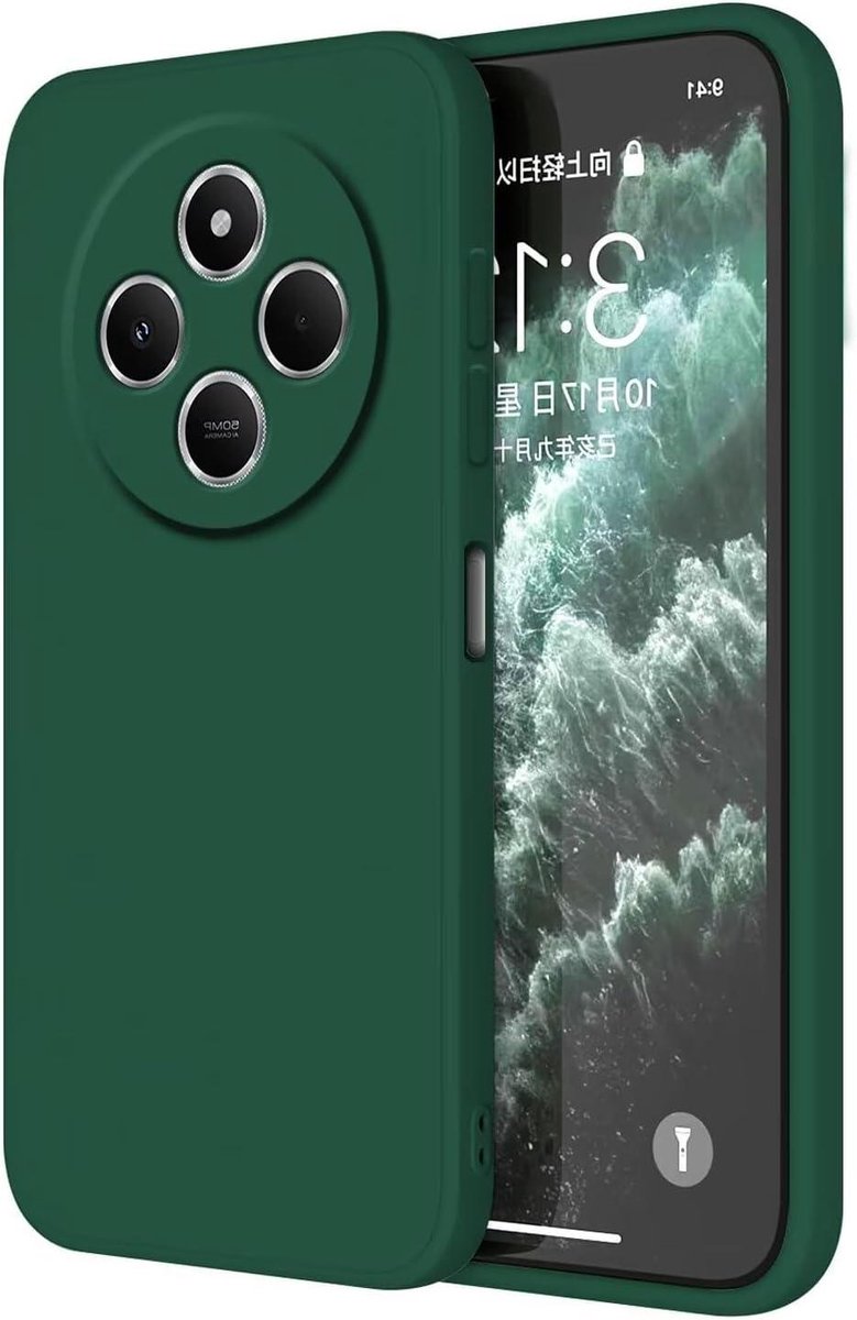 Telefoonhoesje Beschermhoes - Hoesje Case - Bescherming Telefoon - Schokbestendig Gecertificeerd - 6.88 Inch - Donkergroen