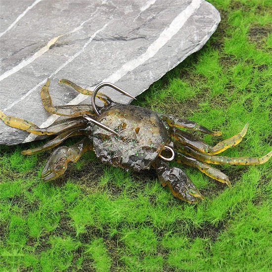 Gesimuleerde Krabaas - Kunstaas Krab - Vissen Zalm Forel - Zeer Levensecht - 2 stuks - Willekeurig — afbeelding 3