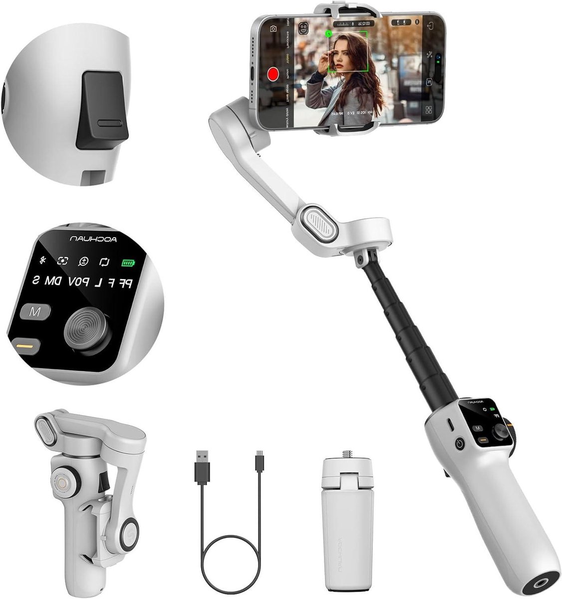 Gimbal Smartphone - Selfiestick - Tripod - montage