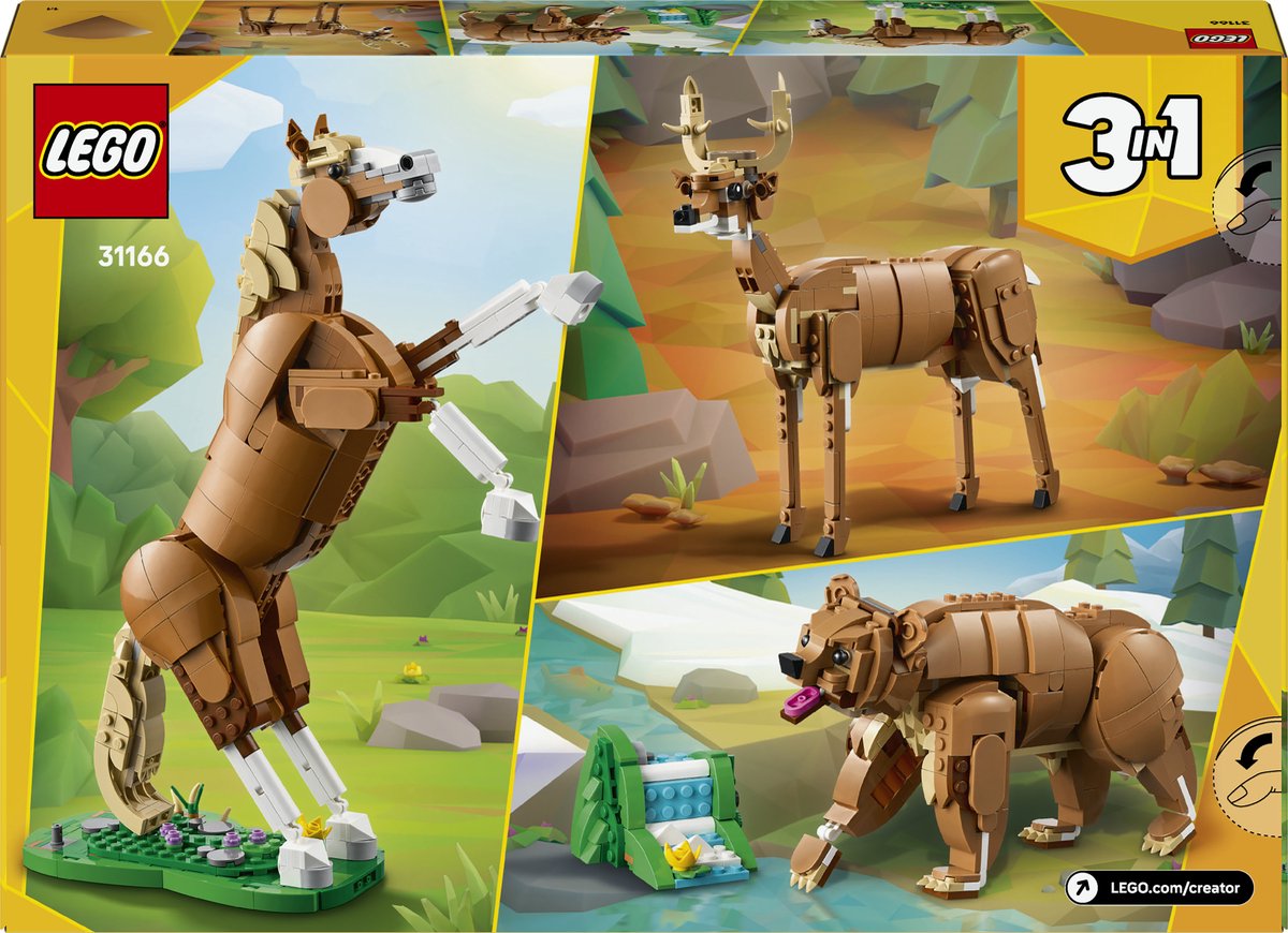 LEGO® Creator 3in1 Prachtig Paard, Dierenbouwset - 31166 — afbeelding 15