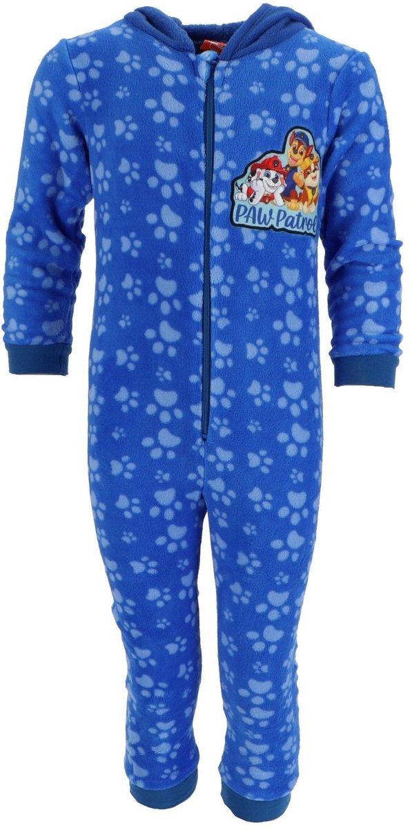 Paw Patrol Onesie - Maat 122/128 - Polyester - Pyjama - Blauw — afbeelding 5
