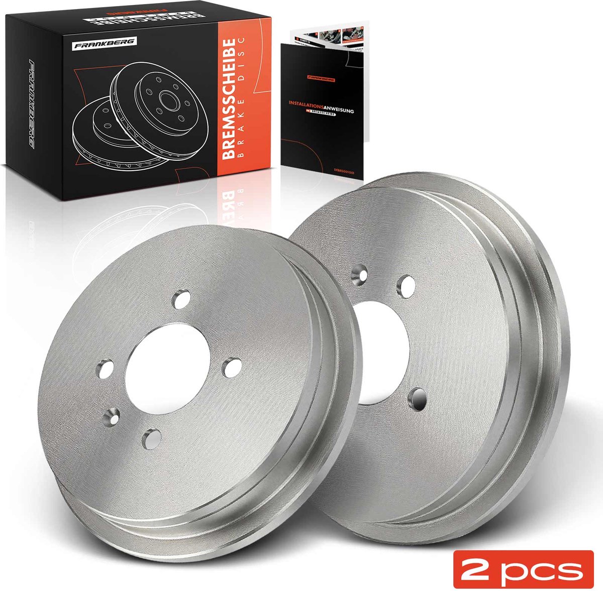Frankberg 2x Remklauw Achteras voor Seat Arosa 6H1 Cordoba 6K1 VW