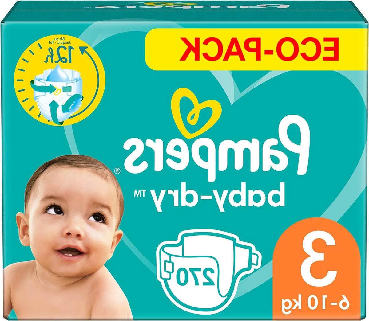 Babyluiers - Wegwerpluiers Luiers - Babyverzorging - Incontinentiebescherming - 270 stuks - Wit