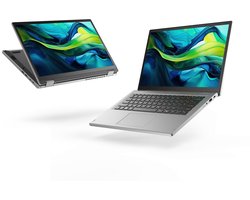 Acer Aspire Go Spin 14 AGSP14-31PT-37BC - 2-in-1 Convertible - 14 inch - Touchscreen - Core 3 - 8GB - 128GB - Zilver - Azerty