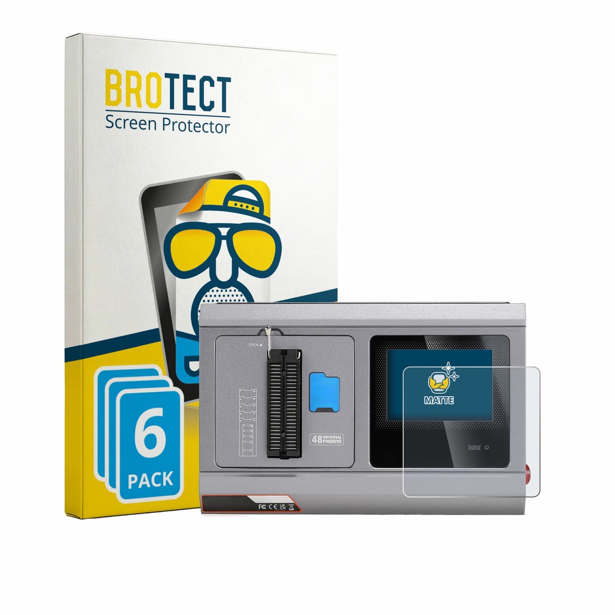 BROTECT - Screenprotector voor Xhorse Multi-Prog - Folie Beschermfolie matte 6 Stuks