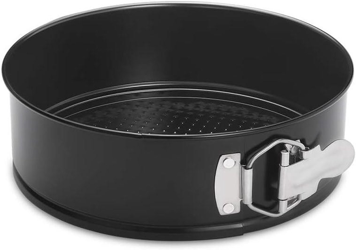 Springvorm - Taartvorm Bakvorm - Taarten Bakken - Uitneembare Bodem - 8 Inch - Zwart
