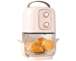Seth Select Airfryer Glas 2,5 Liter – Hetelucht friteuse - Olievrije Friteuse – Transparant Design – Stil & Compact